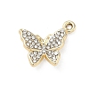 Alloy Rhinestone Pendants ALRI-D303-19G-03-1
