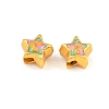 Alloy Enamel Beads ENAM-D318-01G-01-2
