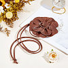 PU Leather Flower Knot Tie Waist Belts AJEW-GF0014-11A-4