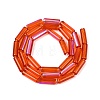 Electroplate Transparent Glass Beads Strands EGLA-Q132-02A-E02-2