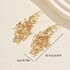 Brass Tassel Hoop Earrings OF5161-2-2