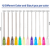 48Pcs 12 Style Plastic Fluid Precision Blunt Needle Dispense Tips TOOL-BC0001-24-2
