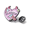 Cartoon Devil Heart with Knife Alloy Enamel Pin Brooch JEWB-C029-10B-3