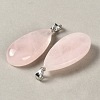 Natural Rose Quartz Pendants GG-CBACB71-02P-15-2