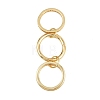 Brass Micro Pave Cubic Zirconia Plain Band Finger Rings for Women RJEW-P160-01D-G-5