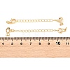 Brass Curb Chain Extender KK-P354-23G-3