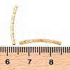 Brass Texture Curved Tube Beads KK-H250-01B-G-3