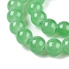 Baking Painted Imitation Jade Glass Round Bead Strands DGLA-Q021-6mm-10-A-3