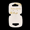 Fold Over Gold Stamping Floral Paper Jewelry Display Cards CDIS-M005-09-1