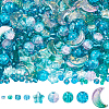 Mixed Styles Transparent Glass Beads GLAA-SC0002-18B-1
