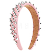 1Pc Imitation Leather Hair Bands for Women OHAR-CL0001-04A-1