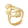 Light Gold Brass Adjustable Rings for Women RJEW-A022-01E-3