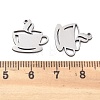 201 Stainless Steel Charms STAS-V001-03-3