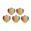 Alloy Enamel Charms X-ENAM-S126-093-NR-1