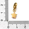 Star 304 Stainless Steel Rhinestone Pendants Decoration STAS-R159-57G-05-3