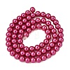Eco-Friendly Dyed Glass Pearl Round Beads Strands HY-A008-6mm-RB058-5