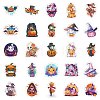 50Pcs Halloween PVC Adhesive Waterproof Stickers PW-WG3F5AA-01-4