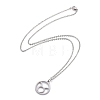 304 Stainless Steel Pendant Necklaces NJEW-Z004-05P-2