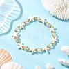 Synthetic Turquoise Beads Stretch Bracelets for Women BJEW-JB11574-03-1