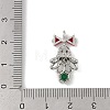 Christmas Theme Brass Micro Pave Cubic Zirconia Pendants KK-Z065-03P-3