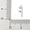 304 Stainless Steel Letter Connector Charms STAS-M108-01P-06-3