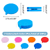 SUPERFINDINGS 14Pcs 7 Colors Speech Bubble Silicone Tennis Racquet Dampener AJEW-FH0004-58-2