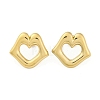 Ion Plating(IP) 304 Stainless Steel Stud Earrings EJEW-K268-11G-4