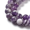 Natural Amethyst Beads Strands G-M445-8MM-01E-3