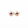 Brass Micro Pave Cubic Zirconia Charms KK-R136-053A-NF-1