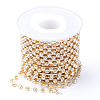 Brass Rhinestone Strass Chains CHC-T002-SS8-01C-1