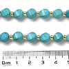 Dyed Natural Howlite Beads Strands G-G023-B01-02C-5