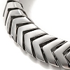 304 Stainless Steel Arrow Link Chain Bracelets for Women Men BJEW-Q341-07AS-2