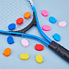 SUPERFINDINGS 14Pcs 7 Colors Speech Bubble Silicone Tennis Racquet Dampener AJEW-FH0004-58-5