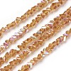 Electroplate Glass Bead Strands GLAA-F092-A05-1