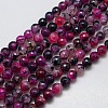 Natural Agate Round Beads Strand G-L084-10mm-60-1