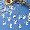 30Pcs 3 Colors Antique Silver Alloy Rhinestone Pendants FIND-CJ0006-07-6