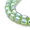 Imitation Jade Glass Beads Strands EGLA-D030-05C-3