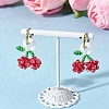 Cherry 304 Stainless Steel Huggie Hoop Earrings EJEW-TA00772-1