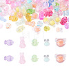 100Pcs 5 Styles Animals Transparent Acrylic Beads OACR-TA0005-02-1