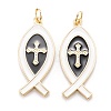 Real 18K Gold Plated Brass Pendants KK-M219-01G-B-1