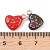 Alloy Enamel Pendants ENAM-A012-08G-4