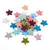 48Pcs 12 Colors Star Silicone Beads SIL-TA0001-56-3