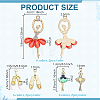 36Pcs 18 Styles Alloy Enamel Pendants FIND-GA0008-51-2