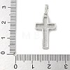 Brass Pave Natural White Shell Pendants KK-S522-01A-P-3