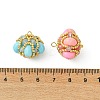 Dyed Natural Malaysia Jade & Synthetic Imperial Jasper & Glass Seed Beaded Pendants PALLOY-MZ01365-3