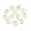 Electroplate Transparent Glass Beads EGLA-Q140-01-A08-1