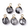 Natural Map Stone/Picasso Stone/Picasso Jasper Charms X-G-N326-58B-2
