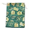 Gold Stamping Christmas Velvet Storage Bags ABAG-Q053-01B-03E-1