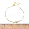 Brass Pave Clear Cubic Zirconia Link Bracelets KK-CBA6980-22G-5