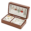 Rectangle Wooden Jewelry Organizer Magnetic Boxes CON-WH0112-073B-1